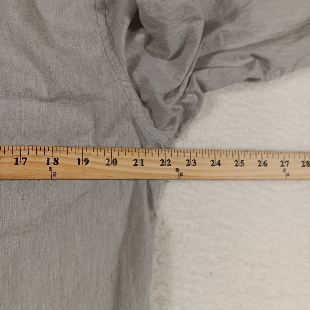 J Crew Shirt Mens Large Gray Chambray Long Sleeve Button Down Office Preppy - Picture 10 of 12
